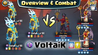 VoltaiK Legend Thunder  Review amp Combat  Monster Legends [upl. by Thurman]