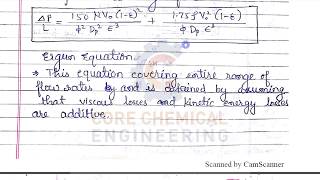 FM T62 Pressure drop across packed beds Derivation of Ergun Equation [upl. by Lekkim]