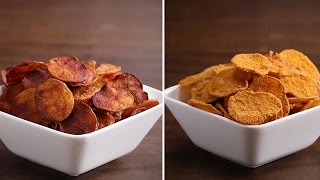 Baked Potato Chips 4 Ways [upl. by Assenov]