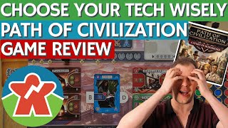 Path of Civilization  Board Game Review  Choose Your Technology Wisely [upl. by Eidnac865]