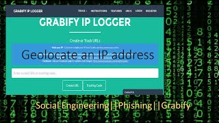 Track on Internet using Grabify Phishing  Social Engineering Tuitorial [upl. by Eitnom]