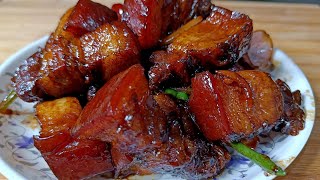 Pork with Soya Sauce recipe  Pork Belly with Soya Sauce  Northeastindiafood [upl. by Olaznog690]