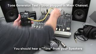 Basic Demonstration of the Whirlwind QBox Audio Tester [upl. by Aubrette709]