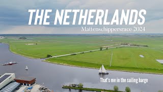 One of the toughest traditional Dutch Barge Races in the Netherlands The Mattenschippersrace 2024 [upl. by Onateag]