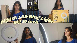 Digitek DRL18 RT C6 Ring Light  Unboxing And First Impressions [upl. by Weinreb]