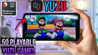 50 PLAYABLE GAMES IN NINTENDO SWITCH EMULATOR ANDROID  YUZU  SUDACHI  UZUY  NYUSHU  SKYLINE [upl. by Wrench]