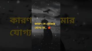 Sad shayari bangali 🍁❤️‍🔥sad status video ❤️‍🔥🥀 sad blackscreensadshayari bangla love sadstatus [upl. by Aveer654]