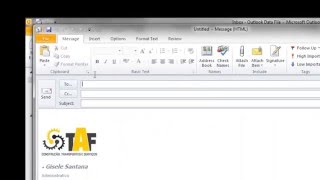 Como configurar assinatura de email no Outlook 2010 [upl. by Yard]