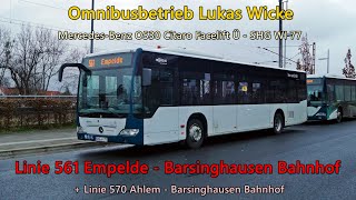 Sound Bus MercedesBenz O530 Citaro Facelift Ü von Omnibusbetrieb Lukas Wicke  SHG WI 77 Voith [upl. by Aniretak]