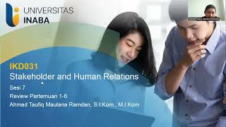 Review Pertemuan 16 Stakeholder and Human Relations [upl. by Aurilia]