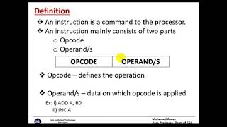 M02Lec018051 Instruction Set [upl. by Ruhnke808]