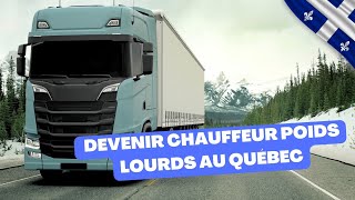 🚚 DEVENIR CHAUFFEUR POIDS LOURDS AU QUÉBEC  🎤 interview de Anthony [upl. by Hunt246]