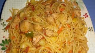 yummiest chicken spaghetti Chinese lover must try it [upl. by Brena]