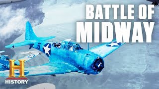 Battle of Midway Tactical Overview – World War II  History [upl. by Witkin]