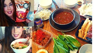 First Time Making Hot Pot Shabu Shabu at Home  Little Sheep At Home Hot Pot Soup Base Review [upl. by Anyela574]