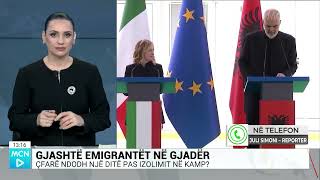 Emigrantët në Gjadër i nënshtrohen një verifikimi të dytë Autoritetet italiane nisin procedurat [upl. by Carla]