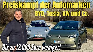 BYD GWM Ora Tesla und Co Hohe Rabatte und niedrigere preise für Elektroautos  Teil 2  News [upl. by Aneehc]