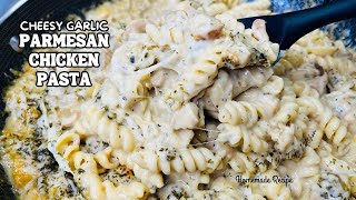 Ultimate Cheesy Garlic Parmesan Chicken Pasta Bake [upl. by Jair]