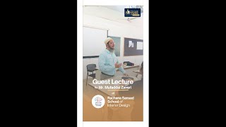 Guest Lecture at Rachana Sansad Institute for students pursuing interior designing [upl. by Morgun]