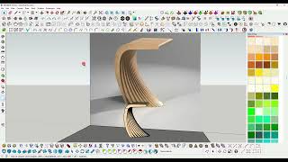 sketchup complex modelling  modern chair design [upl. by Gerhan]