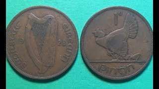 Ireland Pingin Collection 1928 Pingin  1st Year Minted Saorstát Eireann [upl. by Dyche]