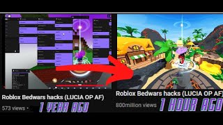 I Recreated my First Roblox Bedwars Hacking Video [upl. by Sima]