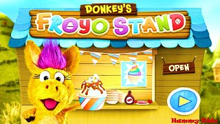 Donkeys Froyo Stand Game Gameplay Fun for Kids  Hammy Kids [upl. by Cockburn885]