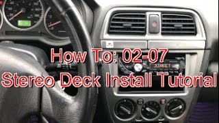 HD 0207 How To Subaru Impreza Radio Install Tutorial [upl. by Hamas]