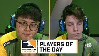 Kariv and Agilities  Players of the Day  Overwatch League [upl. by Hadik]