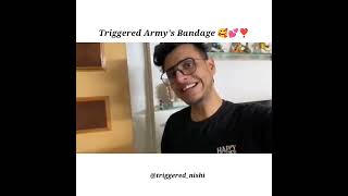 Triggered Armys Bandage 🧿🥰💕❣️triggeredinsaan nischaymalhan trendingshorts fanedit [upl. by Yeldar]