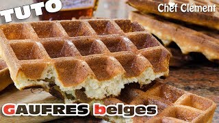 Recette INRATABLE  GAUFRES BELGES ou lyonnaises  Chef Clément [upl. by Laved800]