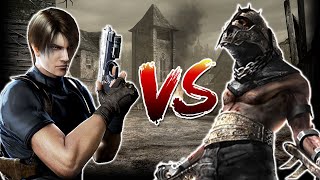 Resident Evil 4 Leon Knife vs Garrador No Damage [upl. by Yalahs]