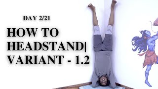 How to do headstands  Variation 12  Harsha Yoga  Harsha Nagaraj yogapractice headstand yoga [upl. by Saleme]