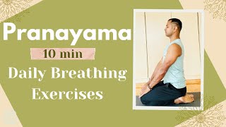 10Minute Pranayama Practice  Healthy Body and Mind  Breathing for Weight Loss [upl. by Jemima208]