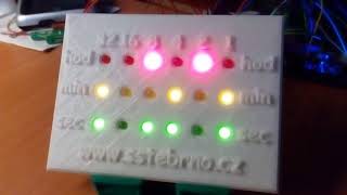 Binary clock with Arduino and RTC DS1302 [upl. by Rebekkah]