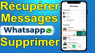 Comment Récupérer Les Messages WhatsApp Supprimés de liPhone  Récupérer Les Messages Whatsapp [upl. by Ainotahs695]