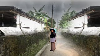 Super heavy rain accompanied by strong winds flushed the Banjar villageWalk traveling in heavy rain [upl. by Lasiaf841]