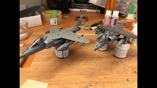 Airfix 172 Harrier GR7GR9 Double Build  Full Build [upl. by Zach471]