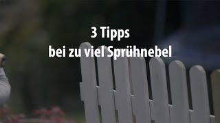 3 Tipps bei zuviel Sprühnebel  Tipps und Tricks beim Sprühen von Lacken und Lasuren  WAGNER [upl. by Giorgia]