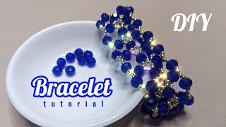 DIY 2Row Seed Bead Bracelet Simple Way to Create Beautiful Stretchy Bracelet StepbyStep Tutorial [upl. by Inaflahk500]