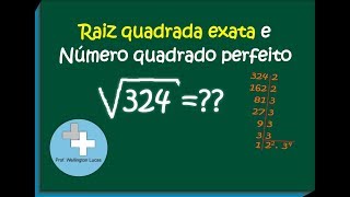 Raiz Quadrada ExataNum Quadrado Perfeito [upl. by Jadda]