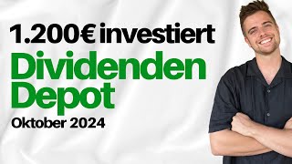 1200€ in Aktien investiert 📈  Dividenden Depot Oktober 2024 [upl. by Heyra]