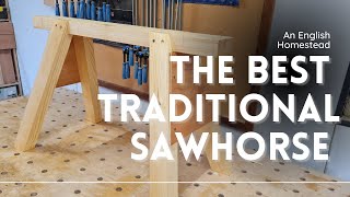 The Best Traditional Sawhorse How To build one with no Maths [upl. by Meekar]