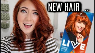 SCHWARZKOPF LIVE INTENSE MANGO TWIST 030  DYING MY HAIR COPPER [upl. by Maziar]