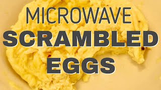 Microwave SCRAMBLED EGGS in less than 2 minutes [upl. by Kerril62]