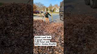 Are you pricing for Gross Profit 🤔 lawncare lawnmaintenance landscaping leafremoval [upl. by Ku]