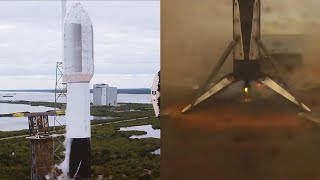 Falcon 9 launches GSATN2 and Falcon 9 first stage landing [upl. by Aroz]