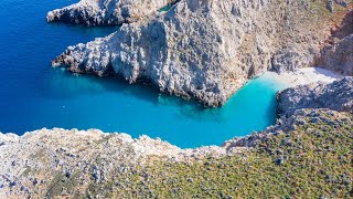 Seitan Limania beach Chania Crete Greece 4K [upl. by Nalepka]