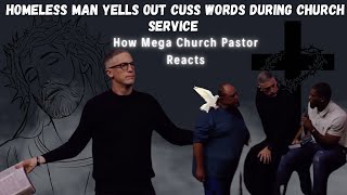 Love Over Judgement When a Homeless Man Visits a Mega Church and swears out loud fyp [upl. by Relyhs]