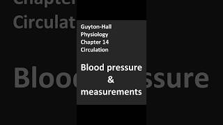 GuytonHallPhysiologyChapter 14CirculationBlood Pressure amp Measurement ytshorts shorts [upl. by Waldack]